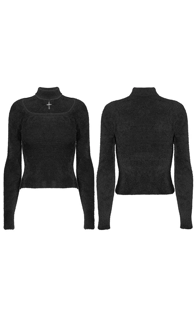 Top 10 π€© Punk Rave Adrienne Cold Shoulder Sweater π 2 Top 10 π€© Punk Rave Adrienne Cold Shoulder Sweater π - Image 2