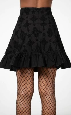 Promo π Killstar Amelie Flocked Mini π Skirt 𧨠7 Promo π Killstar Amelie Flocked Mini π Skirt 𧨠-Gothic-clothing Shop Amelie Flocked Mini Skirt Killstar 4 650x