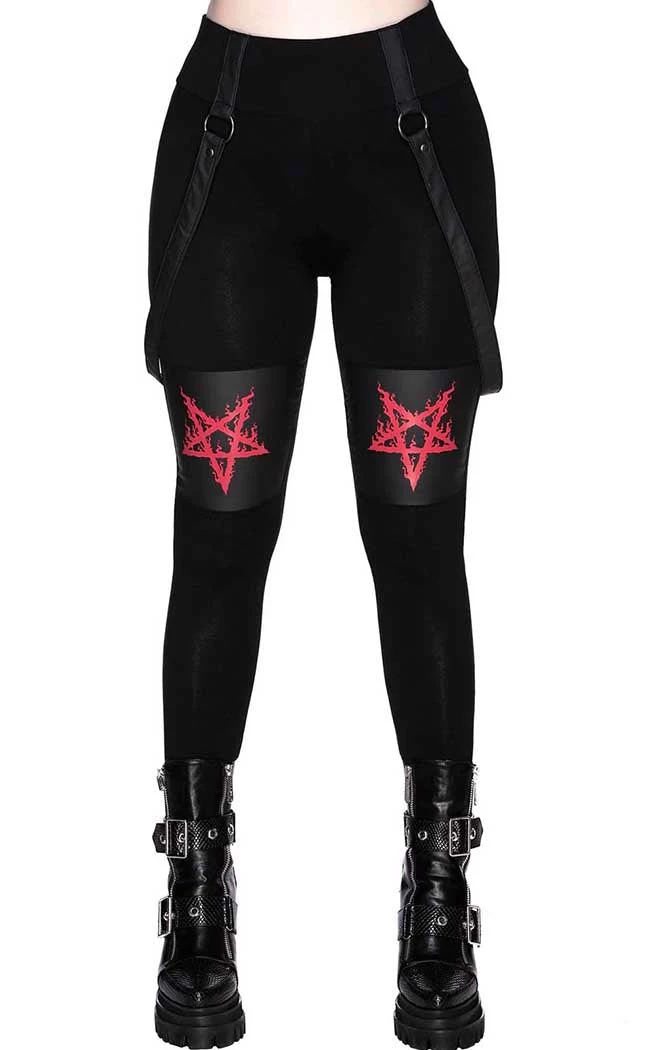 Outlet π Killstar Bloodpact Leggings π 1 Outlet π Killstar Bloodpact Leggings π