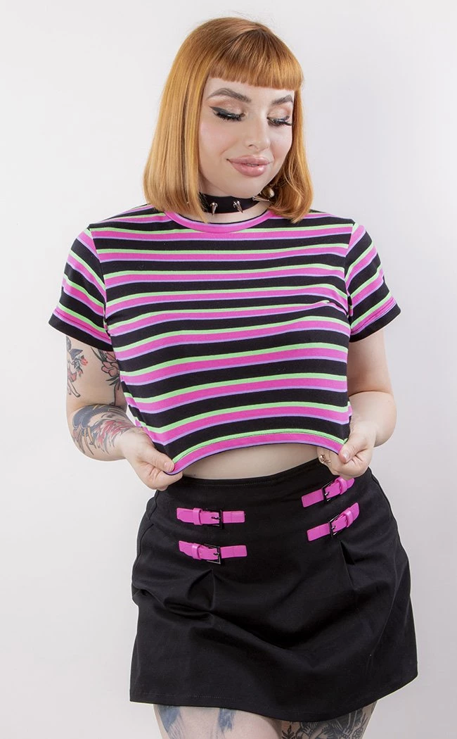 Cheapest π Black Friday Contrast Stitch Goth Skort π 3 Cheapest π Black Friday Contrast Stitch Goth Skort π - Image 3