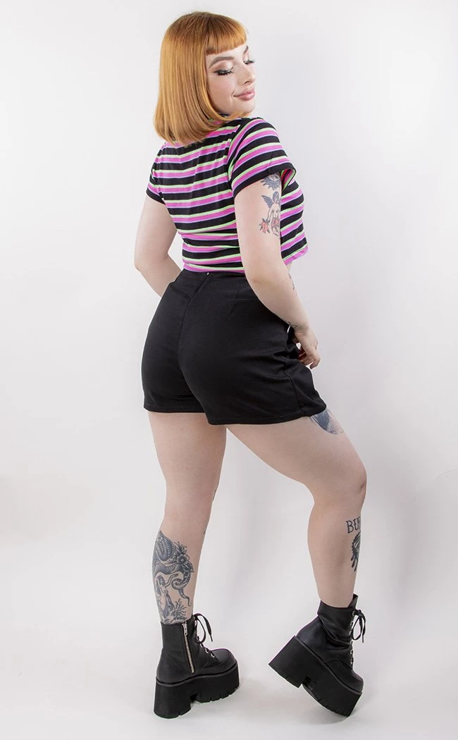 Cheapest π Black Friday Contrast Stitch Goth Skort π 5 Cheapest π Black Friday Contrast Stitch Goth Skort π - Image 5