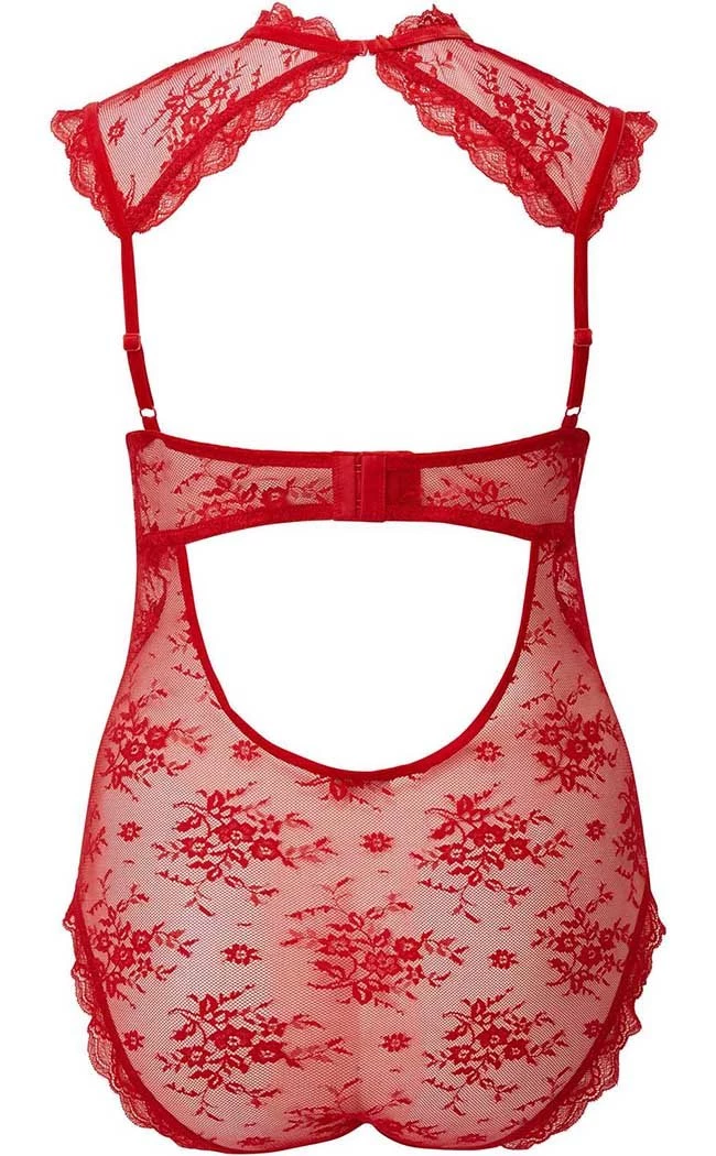 Discount π€© Killstar Dark Desire Lace Bodysuit | Scarlet π€© 4 Discount π€© Killstar Dark Desire Lace Bodysuit | Scarlet π€© - Image 4