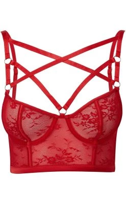 Cheapest π Killstar Deadly Attraction Bra | Scarlet β