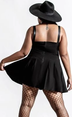 Cheapest β Killstar Distortion Pleated π Dress | Black π 13 Cheapest β Killstar Distortion Pleated π Dress | Black π -Gothic-clothing Shop Distortion Pleated Dress Black Killstar 7 650x