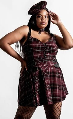 Outlet β Killstar Distortion Pleated π Dress | Blood Tartan π 7 Outlet β Killstar Distortion Pleated π Dress | Blood Tartan π -Gothic-clothing Shop Distortion Pleated Dress Blood Tartan Killstar 3 650x