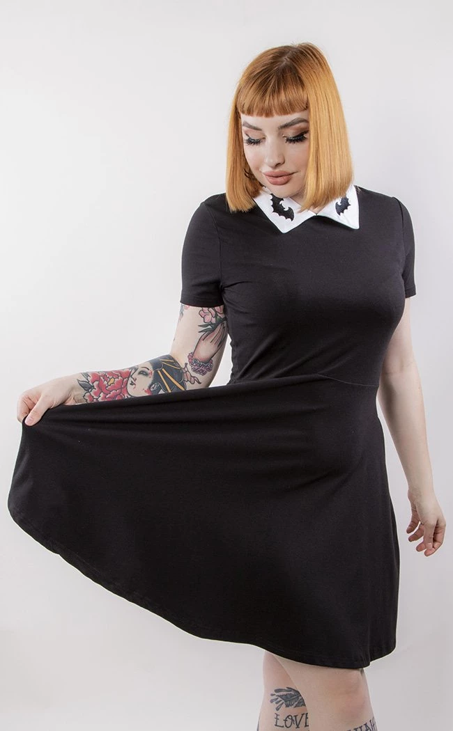 Discount π€© Black Friday Embroidered Bat Collar π Dress π 2 Discount π€© Black Friday Embroidered Bat Collar π Dress π - Image 2