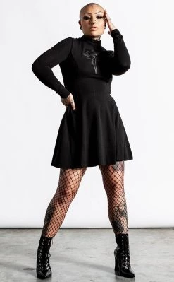 Wholesale 🎁 Killstar Evanna Cross 👗 Dress 😀 -Gothic-clothing Shop Evanna Cross Dress Killstar 3 650x