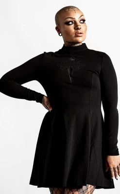 Wholesale 🎁 Killstar Evanna Cross 👗 Dress 😀 -Gothic-clothing Shop Evanna Cross Dress Killstar 4 650x