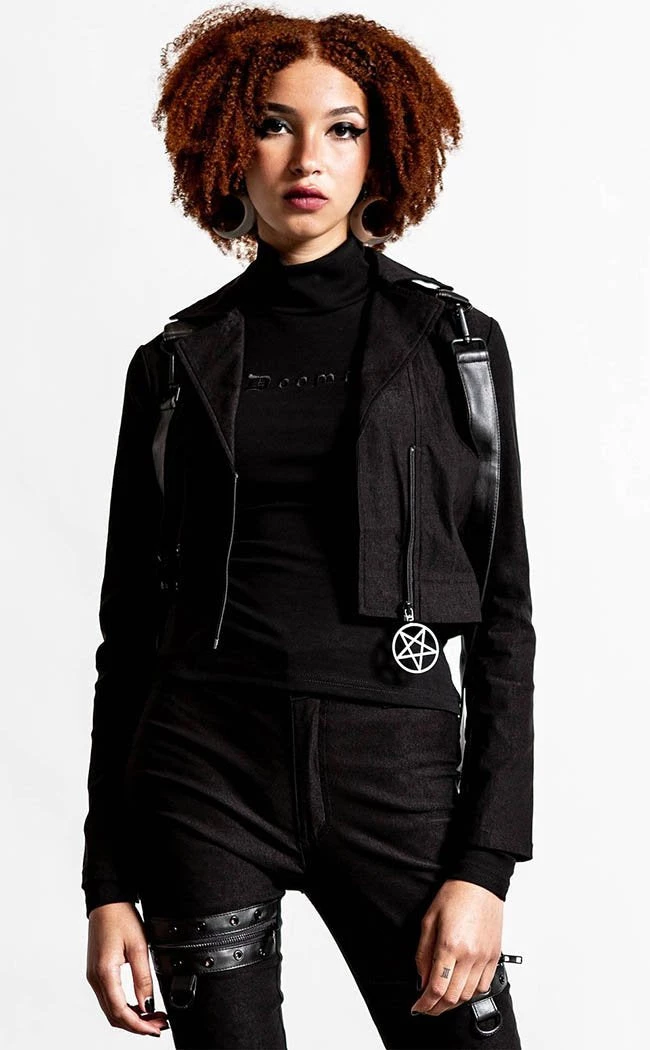 Best deal π Killstar Freak Flag Jacket | Black 𧨠2 Best deal π Killstar Freak Flag Jacket | Black 𧨠- Image 2