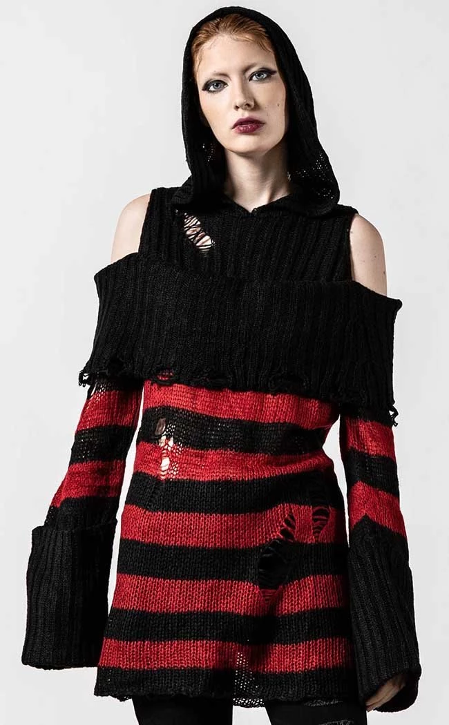 Best Sale π― Killstar Freddy Hooded Knit Sweater π 3 Best Sale π― Killstar Freddy Hooded Knit Sweater π - Image 3