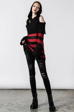 Best Sale π― Killstar Freddy Hooded Knit Sweater π 12 Best Sale π― Killstar Freddy Hooded Knit Sweater π -Gothic-clothing Shop Freddy Hooded Knit Sweater Killstar 5 1066x