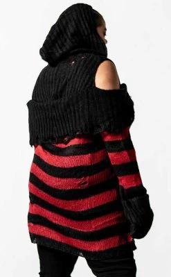 Best Sale π― Killstar Freddy Hooded Knit Sweater π 15 Best Sale π― Killstar Freddy Hooded Knit Sweater π -Gothic-clothing Shop Freddy Hooded Knit Sweater Killstar 8 650x
