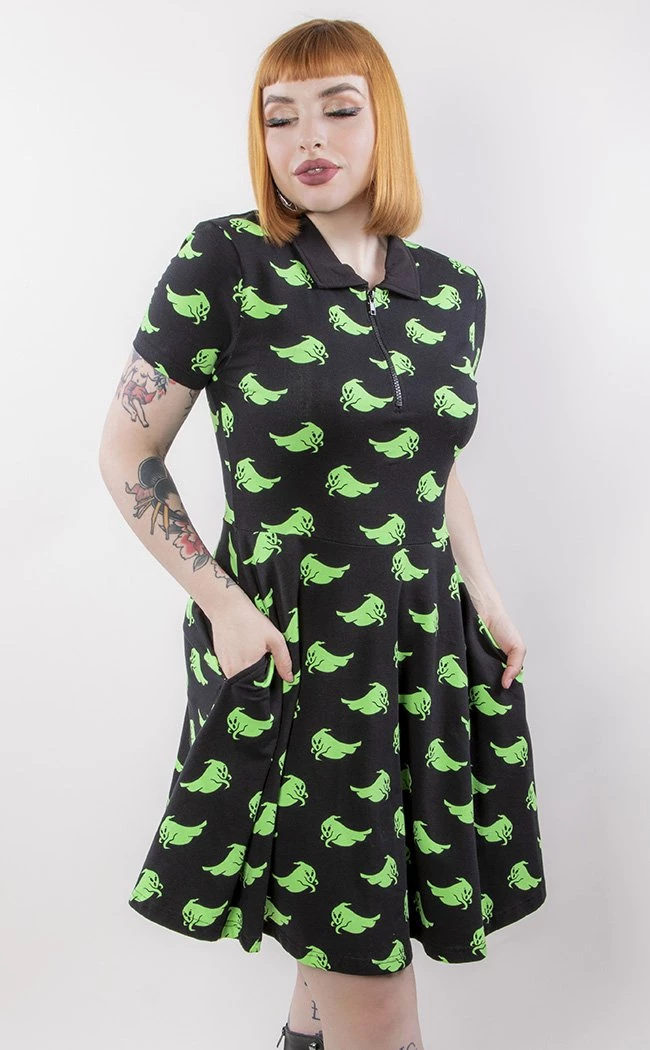 Discount π Black Friday Green Ghost Collar π Dress π 3 Discount π Black Friday Green Ghost Collar π Dress π - Image 3