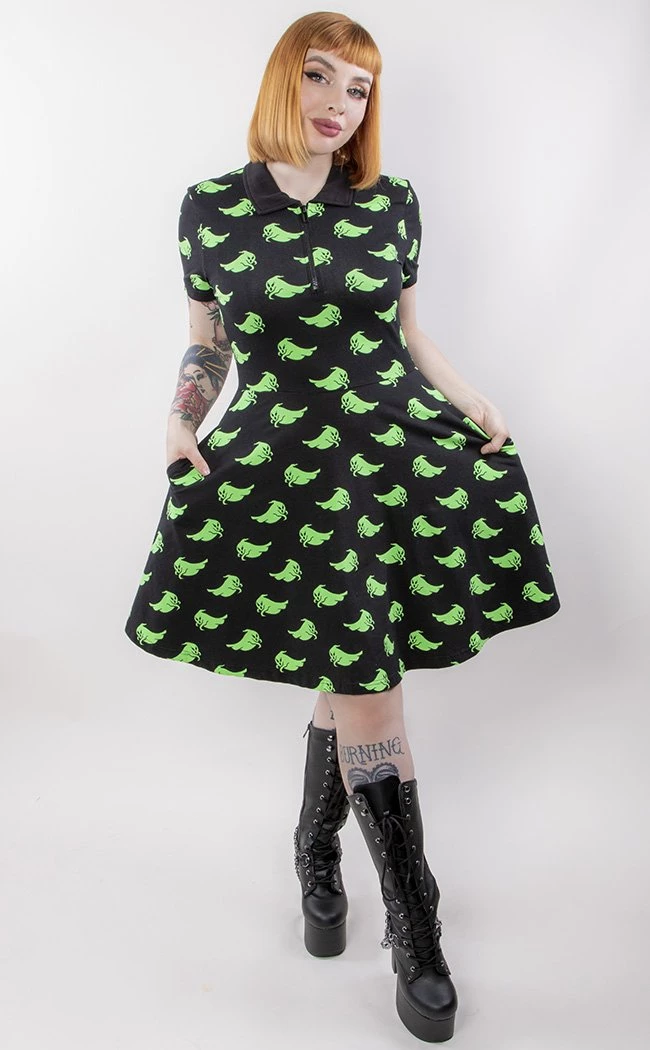 Discount π Black Friday Green Ghost Collar π Dress π 5 Discount π Black Friday Green Ghost Collar π Dress π - Image 5