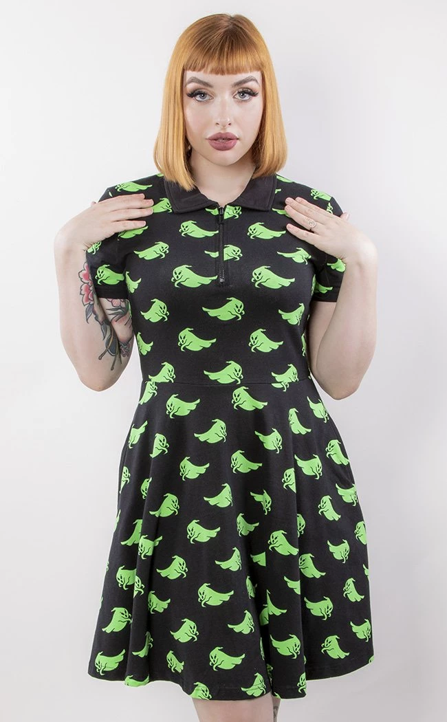 Discount π Black Friday Green Ghost Collar π Dress π 1 Discount π Black Friday Green Ghost Collar π Dress π