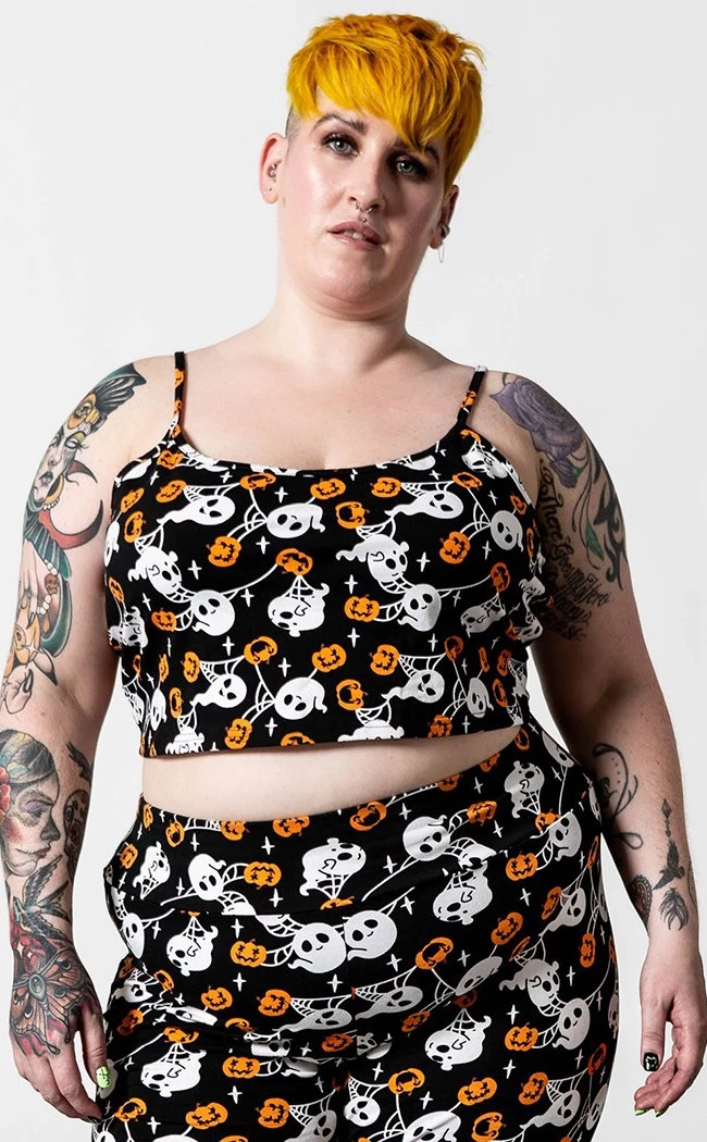 Best Sale π Killstar Haunted Pumpkin Cropped Cami π 2 Best Sale π Killstar Haunted Pumpkin Cropped Cami π - Image 2