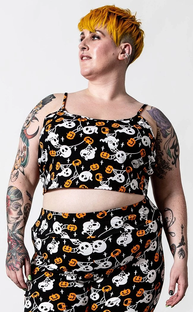 Best Sale π Killstar Haunted Pumpkin Cropped Cami π 6 Best Sale π Killstar Haunted Pumpkin Cropped Cami π - Image 6