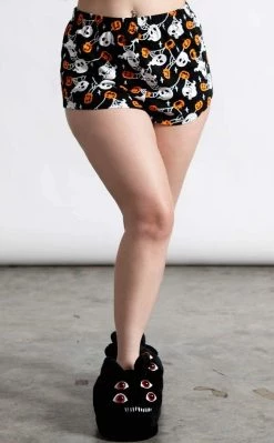 Deals 🔥 Killstar Haunted Pumpkin PJ Shorts 🎉 -Gothic-clothing Shop Haunted Pumpkin PJ Shorts Killstar 4 650x