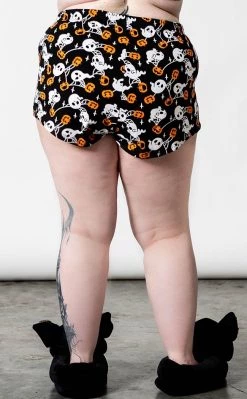 Deals 🔥 Killstar Haunted Pumpkin PJ Shorts 🎉 -Gothic-clothing Shop Haunted Pumpkin PJ Shorts Killstar 7 650x