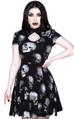 Gothic-clothing Shop -Gothic-clothing Shop Headspin Collar Dress Killstar 2 650x