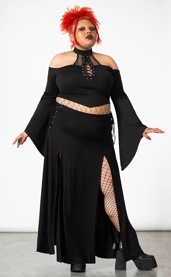 Buy π₯ Killstar Hellverina Split Maxi π Skirt π 1 Buy π₯ Killstar Hellverina Split Maxi π Skirt π