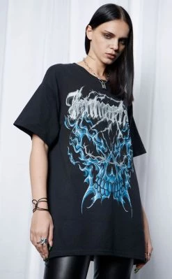 New ✔️ Mary Wyatt Immortal Oversized Tee ❤️ -Gothic-clothing Shop Immortal Oversized Tee Mary Wyatt 3 650x