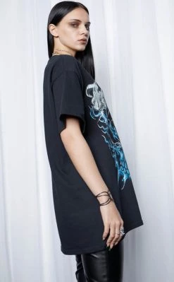 New ✔️ Mary Wyatt Immortal Oversized Tee ❤️ -Gothic-clothing Shop Immortal Oversized Tee Mary Wyatt 5 650x