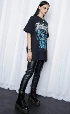 New ✔️ Mary Wyatt Immortal Oversized Tee ❤️ -Gothic-clothing Shop Immortal Oversized Tee Mary Wyatt 6 650x