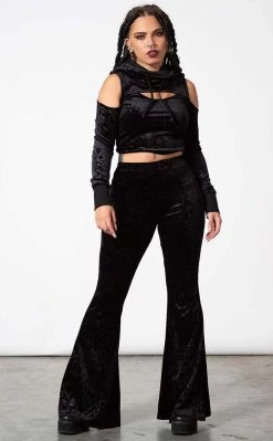 Top 10 π Killstar Magick Mourning Velvet Flares π 15 Top 10 π Killstar Magick Mourning Velvet Flares π -Gothic-clothing Shop Magick Mourning Velvet Flares Killstar 8 650x
