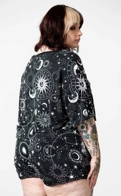 Brand new 🥰 Killstar Moonlight V Neck Crop Top [Plus-Size] ✨ -Gothic-clothing Shop Moonlight V Neck Crop Top Plus Size Killstar 3 650x