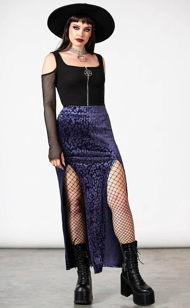 Cheapest π Killstar Nine Lives π Skirt | Plum π― 2 Cheapest π Killstar Nine Lives π Skirt | Plum π― - Image 2