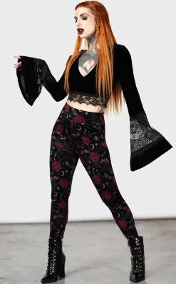 Hot Sale ⌛ Killstar Ora Leggings ❤️ -Gothic-clothing Shop Ora Leggings Killstar 4 650x