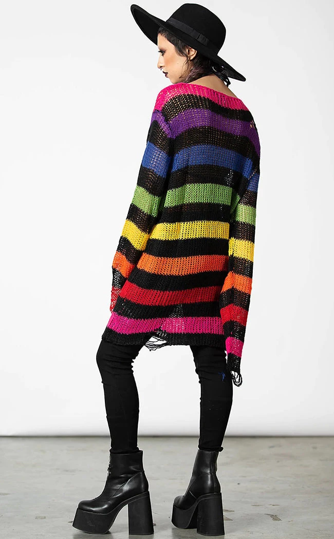 Best Pirce π Killstar Over The Rainbow Knit Sweater π₯ 4 Best Pirce π Killstar Over The Rainbow Knit Sweater π₯ - Image 4