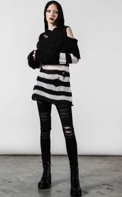 Budget 🎉 Killstar Poison Hooded Knit Sweater 👍 -Gothic-clothing Shop Poison Hooded Knit Sweater Killstar 3 650x