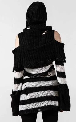 Budget 🎉 Killstar Poison Hooded Knit Sweater 👍 -Gothic-clothing Shop Poison Hooded Knit Sweater Killstar 5 650x