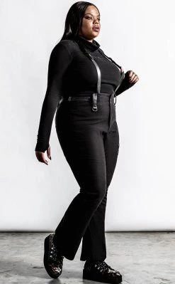 Best deal π Killstar Prophet Of Doom Suspender Trousers | Black π 8 Best deal π Killstar Prophet Of Doom Suspender Trousers | Black π -Gothic-clothing Shop Prophet of Doom Suspender Trousers Black Killstar 3 650x