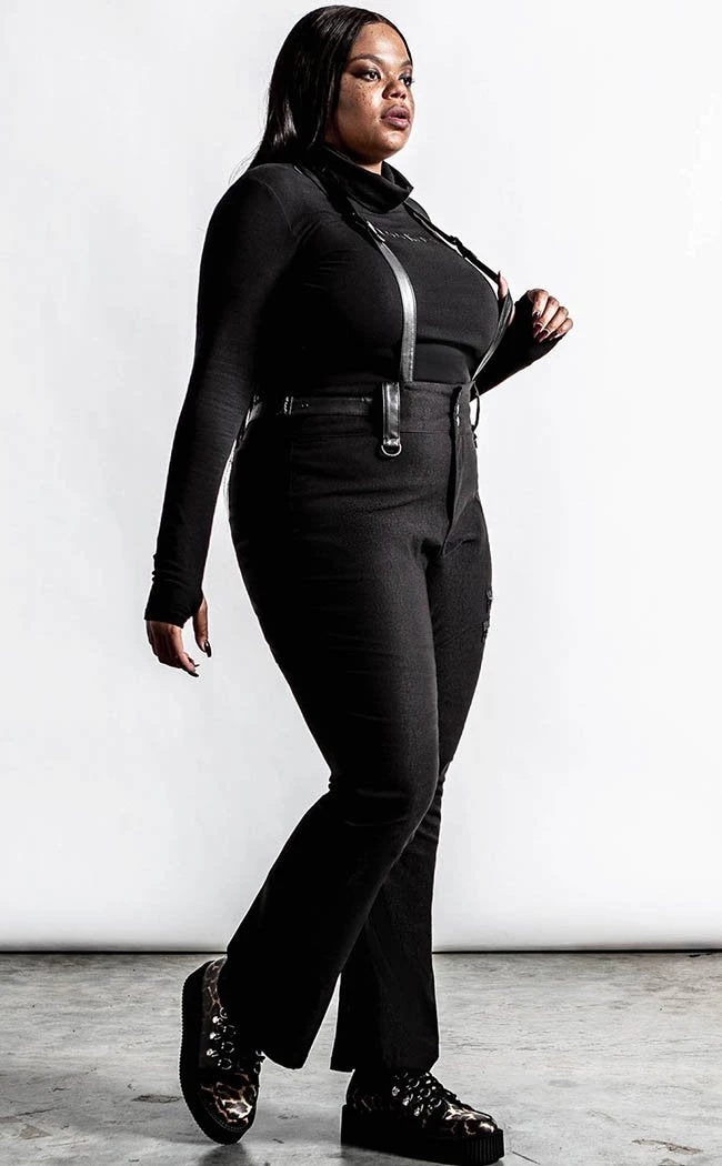 Best deal π Killstar Prophet Of Doom Suspender Trousers | Black π 3 Best deal π Killstar Prophet Of Doom Suspender Trousers | Black π - Image 3