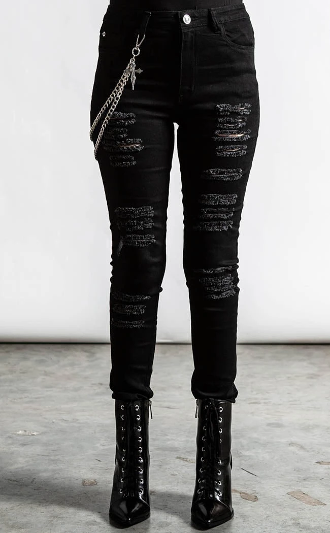 Best Sale π€© Killstar RIP Slash π Jeans β 2 Best Sale π€© Killstar RIP Slash π Jeans β - Image 2