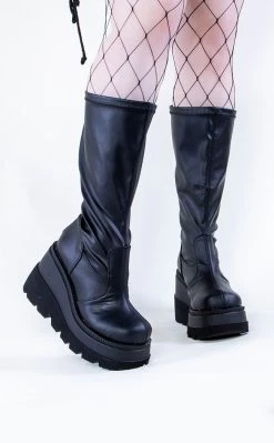 Best reviews of π Demonia SHAKER-65WC Black Vegan Leather Knee High Platform π₯Ύ Boots | Wide Calf π― 17 Best reviews of π Demonia SHAKER-65WC Black Vegan Leather Knee High Platform π₯Ύ Boots | Wide Calf π― -Gothic-clothing Shop SHAKER 65WC Black Vegan Leather Knee High Platform Boots Wide Calf Demonia 9 650x