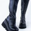 Best reviews of 😉 Demonia SHAKER-65WC Black Vegan Leather Knee High Platform 🥾 Boots | Wide Calf 💯