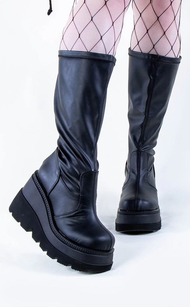 Best reviews of π Demonia SHAKER-65WC Black Vegan Leather Knee High Platform π₯Ύ Boots | Wide Calf π― 1 Best reviews of π Demonia SHAKER-65WC Black Vegan Leather Knee High Platform π₯Ύ Boots | Wide Calf π―