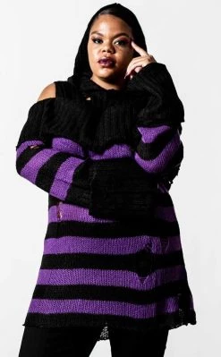 Gothic-clothing Shop -Gothic-clothing Shop Salvia Hooded Knit Sweater Killstar 2 a3bde2b3 a406 4432 8141 c7c664ba1c5a 650x