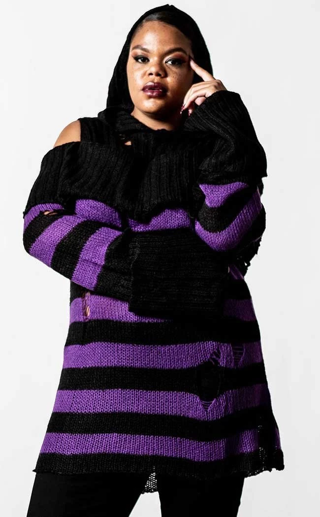 Cheap π― Killstar Salvia Hooded Knit Sweater π₯° 2 Cheap π― Killstar Salvia Hooded Knit Sweater π₯° - Image 2