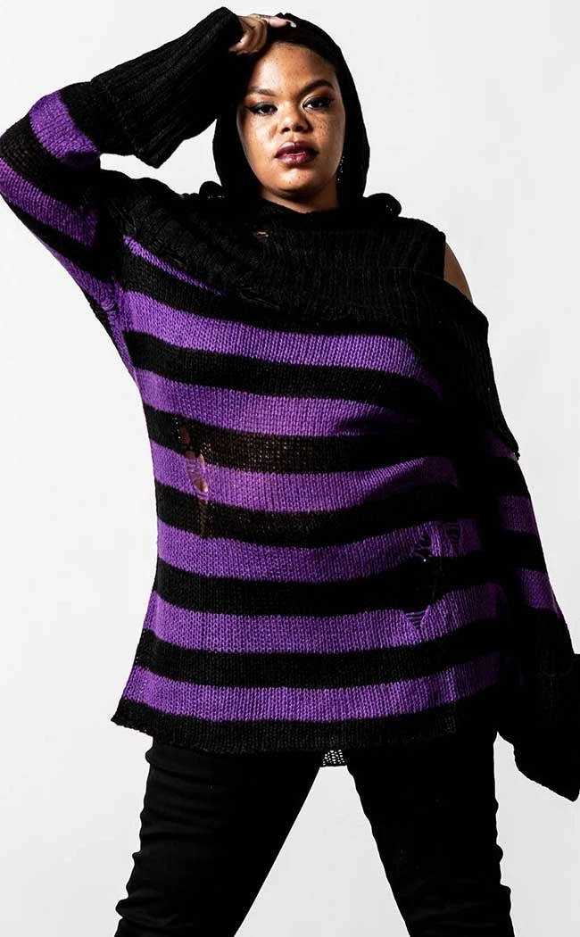 Cheap π― Killstar Salvia Hooded Knit Sweater π₯° 4 Cheap π― Killstar Salvia Hooded Knit Sweater π₯° - Image 4