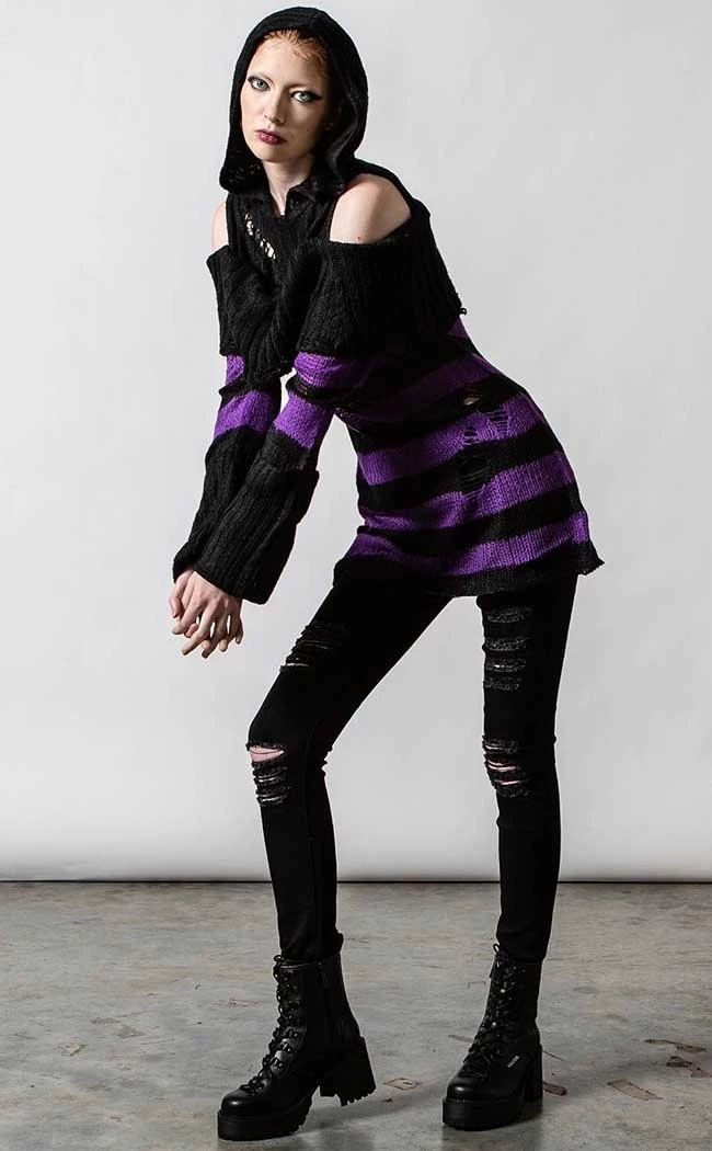 Cheap π― Killstar Salvia Hooded Knit Sweater π₯° 5 Cheap π― Killstar Salvia Hooded Knit Sweater π₯° - Image 5