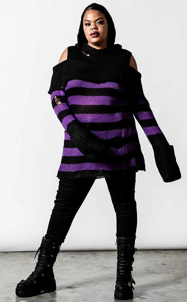 Cheap π― Killstar Salvia Hooded Knit Sweater π₯° 6 Cheap π― Killstar Salvia Hooded Knit Sweater π₯° - Image 6