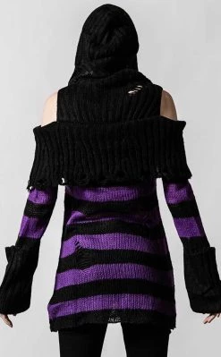 Cheap π― Killstar Salvia Hooded Knit Sweater π₯° 14 Cheap π― Killstar Salvia Hooded Knit Sweater π₯° -Gothic-clothing Shop Salvia Hooded Knit Sweater Killstar 7 650x