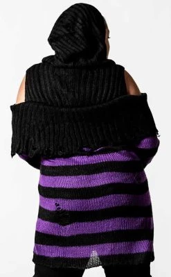 Cheap π― Killstar Salvia Hooded Knit Sweater π₯° 15 Cheap π― Killstar Salvia Hooded Knit Sweater π₯° -Gothic-clothing Shop Salvia Hooded Knit Sweater Killstar 8 650x