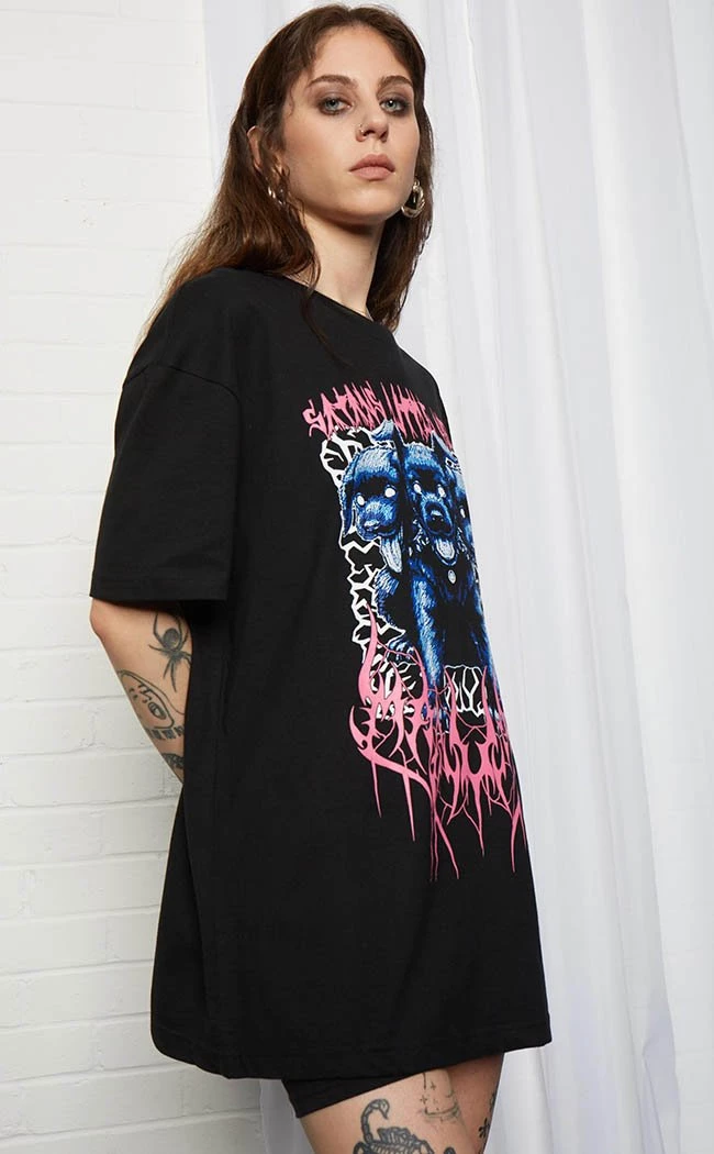 Outlet ⭐ Mary Wyatt Satan's Little Helper Oversized Tee ✔️ 3 Outlet ⭐ Mary Wyatt Satan's Little Helper Oversized Tee ✔️ - Image 3