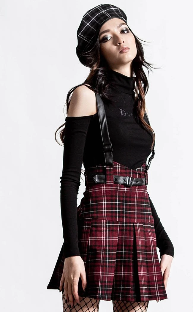 Hot Sale βοΈ Killstar Shadows Suspender Mini π Skirt | Blood Tartan π 4 Hot Sale βοΈ Killstar Shadows Suspender Mini π Skirt | Blood Tartan π - Image 4